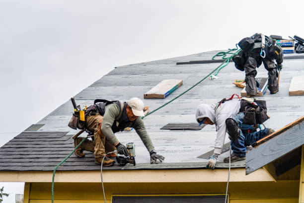 Professional Gutter Installation technician working in Wexford, PA